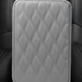 thumbnail image 2 of Car Armrest Waterproof Pad Center Console Seat Box Mat Cushion Scratch-Resistant Leather Universal Guard Auto Interior Accessory Gray, 2 of 9