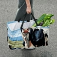thumbnail image 7 of Cattle Reusable Large Capacity Foldable Grocery Bags and Shopping Baskets made with Oxford Cloth, 7 of 7