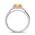 thumbnail image 4 of 2.15 Carat Round Cut Natural Diamond Citrine Gemstone Beautiful Bridal Ring for Ladies Solid 14K White Gold Size 10.5 by Diamond-Capitals, 4 of 7