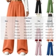 thumbnail image 3 of Ashirexll Wide Leg Sweatpants Women Solid High Waist Elastic Wide Leg Sport Flowy Active Pocket Sweatpants for Daily Wear, 3 of 7