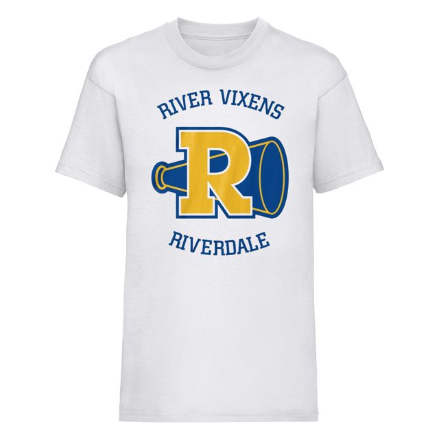 Riverdale - Camiseta Boyfriend River Vixens para Mujer (Blanco)