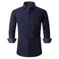 thumbnail image 1 of Chemises Habillées pour Hommes Coupe Régulière Manches Longues Chemise pour Homme, 1 of 5