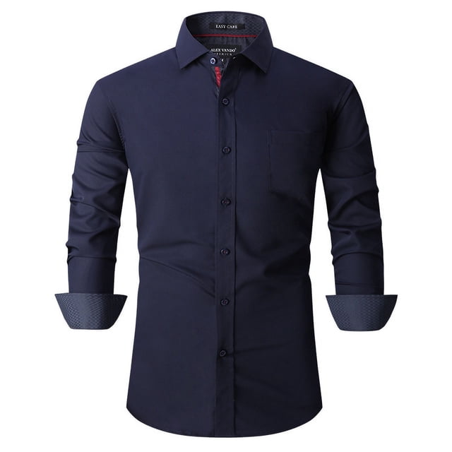 Chemises Habillées pour Hommes Coupe Régulière Manches Longues Chemise pour Homme