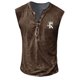 thumbnail image 2 of Men Button Tank Top Workout Casual Muscle Tee T-Shirt Sleeveless Gym Sports Vest, 2 of 8