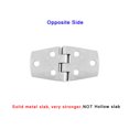 thumbnail image 2 of Riwesomey Bisagra de puerta Espejo Pulido Flexible 316 Cabina de acero inoxidable Herrajes para barcos Armario con tornillos Bisagras Montaje Barcos Kayak Herramientas y ferretería Riwesomey TO001135-00, 2 of 6
