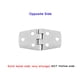 thumbnail image 2 of Riwesomey Bisagra de puerta Espejo Pulido Flexible 316 Cabina de acero inoxidable Herrajes para barcos Armario con tornillos Bisagras Montaje Barcos Kayak Herramientas y ferretería Riwesomey TO001135-00, 2 of 6