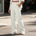 thumbnail image 5 of SETOOFF Women High Waist Pleated Wide Leg Dress Pants Loose Palazzo Trousers with Side Pockets Business Work Office Casual Travel Interview Daily Bottoms, 5 of 9