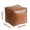 Coffee, variant on VQPeo Faux Leather Ottoman, Unstuffed Style Footrest Cushion for Indoor Outdoor Use, Comfortable Durable Seat Solution