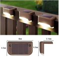 thumbnail image 2 of Paquete de 16 cubiertas solares S para exteriores, escalón solar S Led Solar S compatible con Sts, escalones y vallas para exteriores, 2 of 5