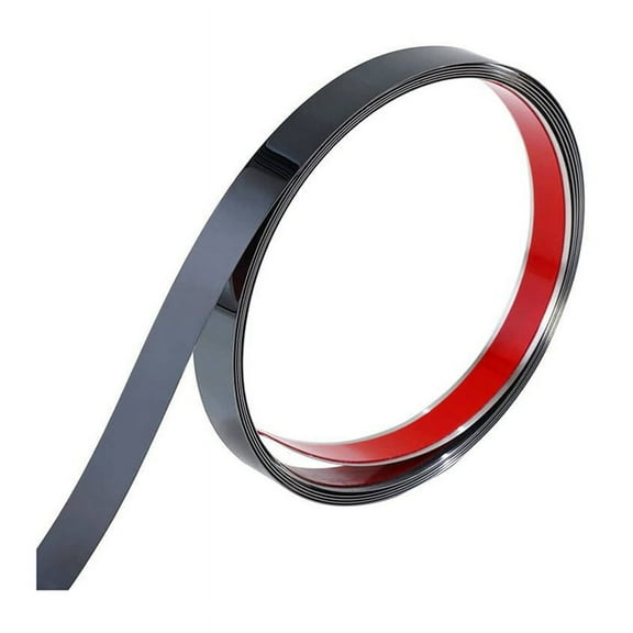 Mirror Self-Adhesive Flat Decorative Lines Strip Wall Sticker Background Wall Study Ceiling Edging Black