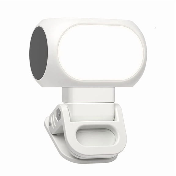 Mini Magnetic Video Light with Phone Clip & Cold Shoe Moun, Portable Photography Light for Phone, Camera, Gimbal,1 * Magnetic Video Light set,White