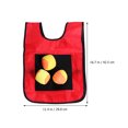 thumbnail image 2 of SASABAXI Dodgeball Game Vest 1 Set Red For Skills Development In Outdoor Activities, 2 of 7