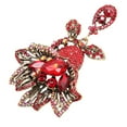 thumbnail image 2 of Broche de flores para mujer, broche Retro elegante y exquisito de aleación con diamantes de imitación rojos para fiesta de banquete de boda, 2 of 14