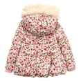 thumbnail image 2 of Richie House Girls' Padding Jacket with Fake Fur Hood RH1346, 2 of 2