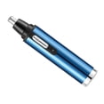 thumbnail image 2 of Kit recortador de vello nasal 4 en 1, recargable por USB, inalámbrico, portátil, 400 mAh, para cejas y barba, color azul cielo, 2 of 14