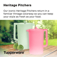 thumbnail image 2 of Tupperware Heritage 1 Gallon Plastic Pitcher with Lid, Pink, 2 of 7
