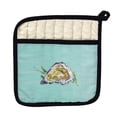 thumbnail image 1 of Betsy Drake PT121C Oyster Shell Teal Pot Holder, 1 of 1