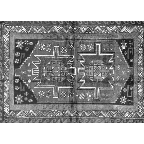 Ahgly Company Indoor Rectangle Persian Gray Traditional Area Rugs, 7' x 9'