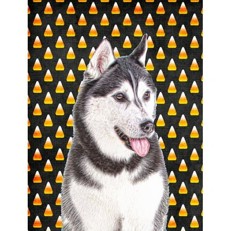 Candy Corn Halloween Alaskan Malamute Flag Garden Size KJ1210GF