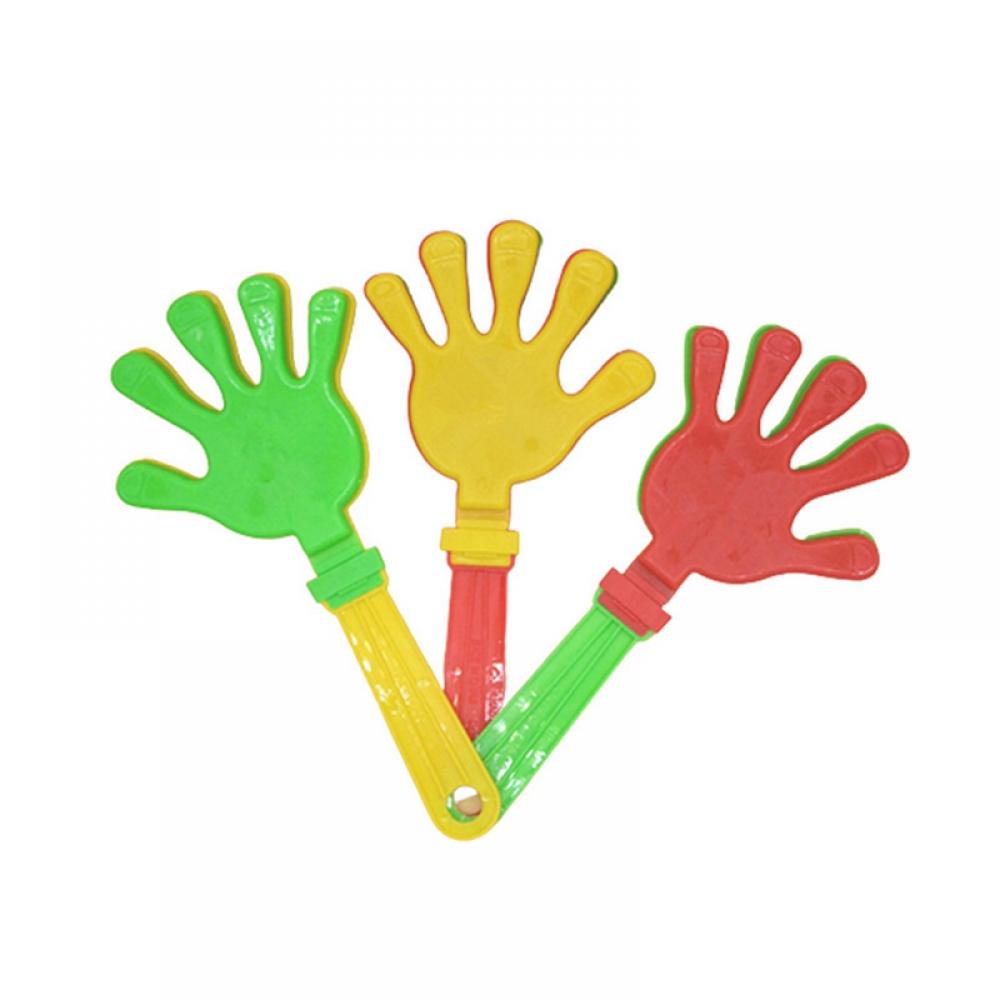 6 Pack 9.4 Inch Hand Clappers Plastic Party Clappers Noisemakers for