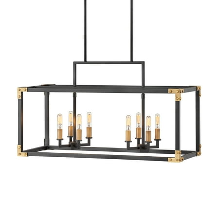 Hinkley Lighting 4298 Louis 8 Light 35 Wide Linear Chandelier Hinkley Lighting 4298 Louis 8 Light 35 Wide Linear Chandelier