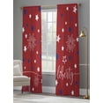 thumbnail image 3 of 4th of July Sheer Curtains 96 Inch Length 2 Panels Set, Blue White Star Fireworks Independence Day Voile Window Treatment Semi Sheer Long Curtains Drapes for Bedroom/Living Room/Kitchen 52"x96"x2, 3 of 7
