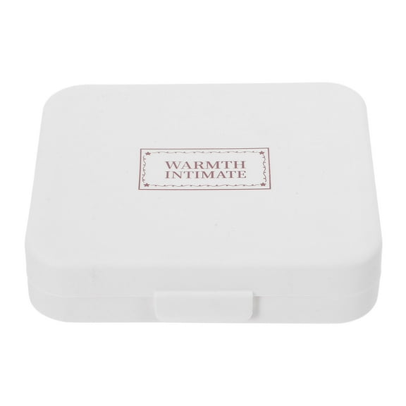 Toddmomy Practical Sanitary Napkin Organizer White 1Pack 4.3x3.9x1.0in