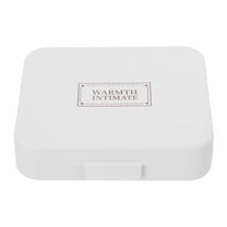 Toddmomy Practical Sanitary Napkin Organizer White 1Pack 4.3x3.9x1.0in