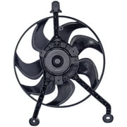 Angle View: Dorman 620-641 Passenger Side Engine Cooling Fan Assembly for Specific Cadillac Models