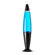 Urban Shop 16 Galaxy LED Motion Volcano Lamp, Purple Wax in Blue Liquid, Black Metal Base