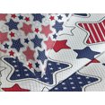 thumbnail image 4 of Ambesonne USA Quilted Bedspread Set 3 Pcs, Star with Flags, King Size, Indigo Red White, 4 of 5