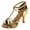 Gold, variant on CBGELRT Shoes for Women Sandles Ladies Latin Dance Shoes Med-Heels Satin Walking Shoe Party Tango Salsa Dancing Shoe Wedge Sandals Women's Casual Shoes Black Asian Size 38
