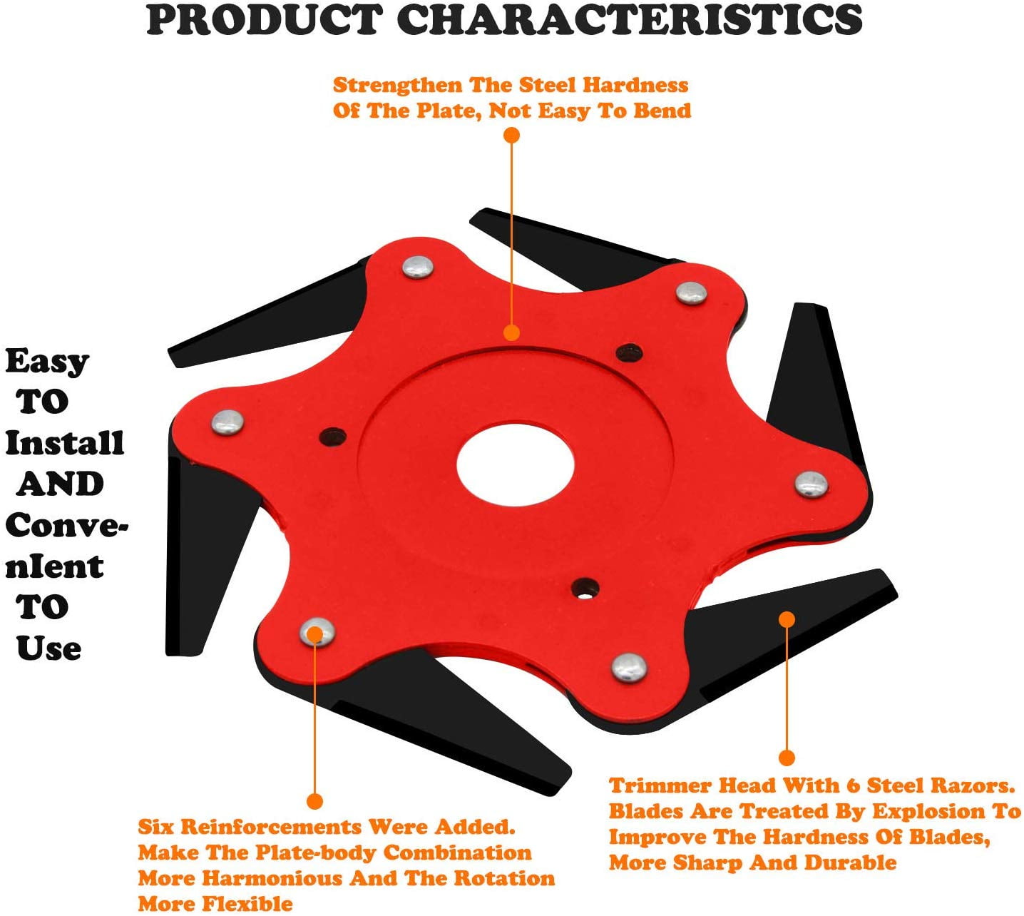 6 steel razors trimmer head adapter