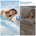 thumbnail image 2 of Blue Ocean Cooling Blanket,Lightweight Breathable Summer Throw Blanket with Double Sided Cold Effect,Coastal Sea Beach Shore Sky Waves Scenery Picnic Blankets Bed Sheet for Hot Sleepers 60"x80", 2 of 8