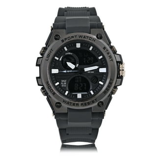 George Black Metal Men's Analog Watch with Leather Strap, Dial