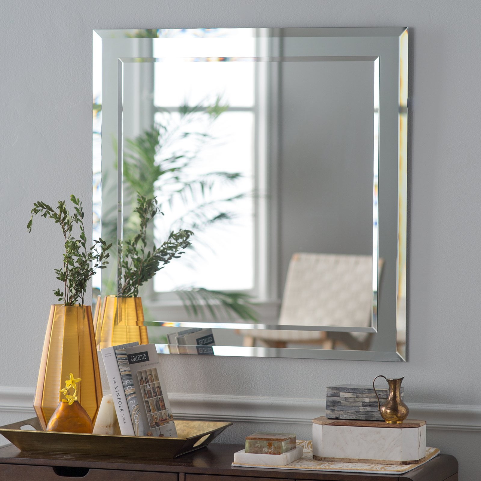 Decor Wonderland St Petersburg Modern Bathroom Mirror 35w X 35h Decor Wonderland St Petersburg Modern Bathroom Mirror 35w X 35h In Com