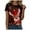 Brick Red, variant on Drie Christmas Oversized Tees for Women Workout Tops Short Sleeve Shirts with Sun Protection Trendy Black,M