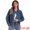 Dark Blue, variant on Women's Vintage Casual Classic Denim Jacket XL Dark Blue