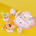 thumbnail image 4 of Children‘s Toy Girl Play House Simulation Pink Tea Set Wooden Baby Early Education Educational Kitchen Tableware Gift, 4 of 5