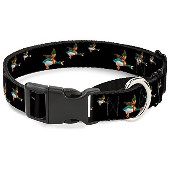 Buckle-Down Flying Mallards Black Martingale Dog Collar