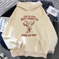 thumbnail image 1 of Sudadera con capucha Screaming Goat con estampado de manga, ropa japonesa para adolescentes, sudaderas, chándales, diseño estampado con manga divertida, 1 of 5