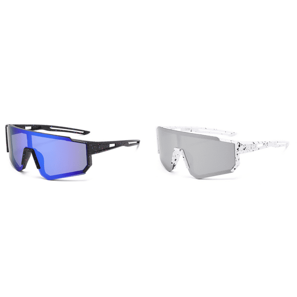 Gafas de sol de ciclismo para jóvenes, a prueba de viento, de béisbol para niños y niñas (Azul)