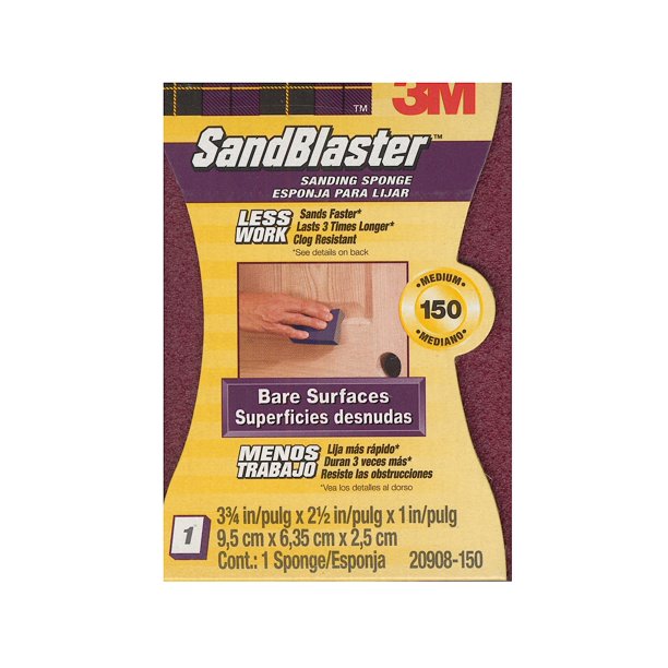 SandBlaster Sanding Pads and Sponges 150 grit sanding sponge (pack of 4