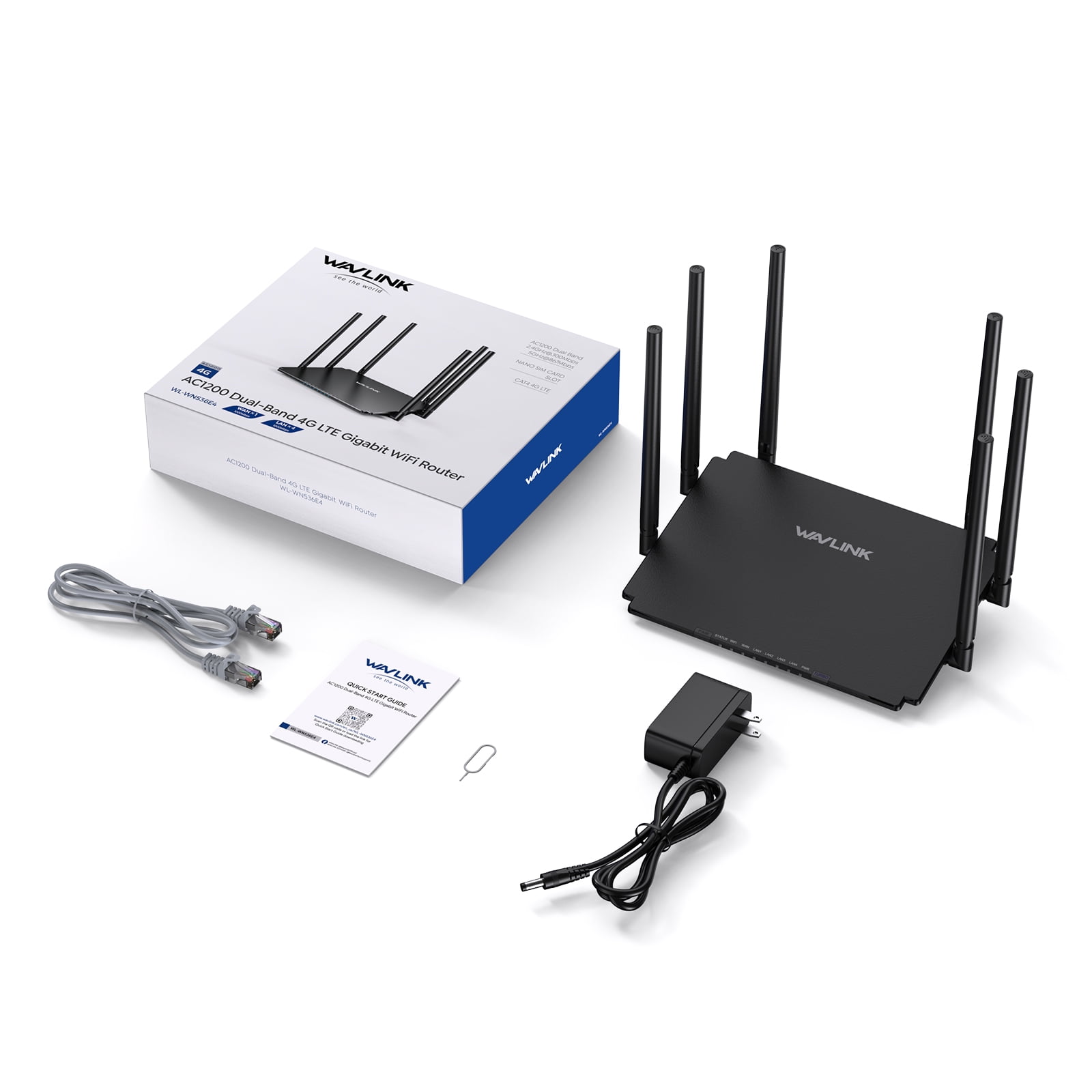 WiFi Router, Gigabit network Wi-Fi Router 1200Mbps with Nano SIM