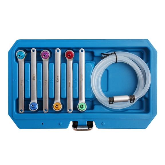 WINMAX AUTOMOTIVE TOOLSBrake Oil Clutch Bleeder Hose Kits With Built-in 12 Point Wrench And Check Valve