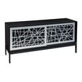 thumbnail image 2 of Southern Enterprises 57" Black and Silver Contemporary Media Cabinet, 2 of 3