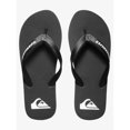 thumbnail image 3 of Quiksilver Men's Molokai Flip Flop Sandals Black/Black/White - AQYL100601-XKKW  BLACK/BLACK/WHITE, 3 of 4