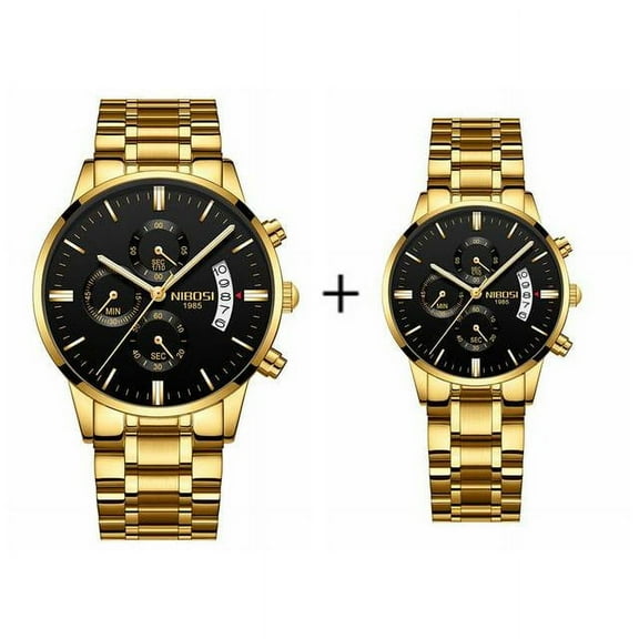 NIBOSI Lovers Watches Quartz Waterproof Couple Watch Men Ladies Dress Men Clock Watches For Women & Men Reloj Hombre Mujer