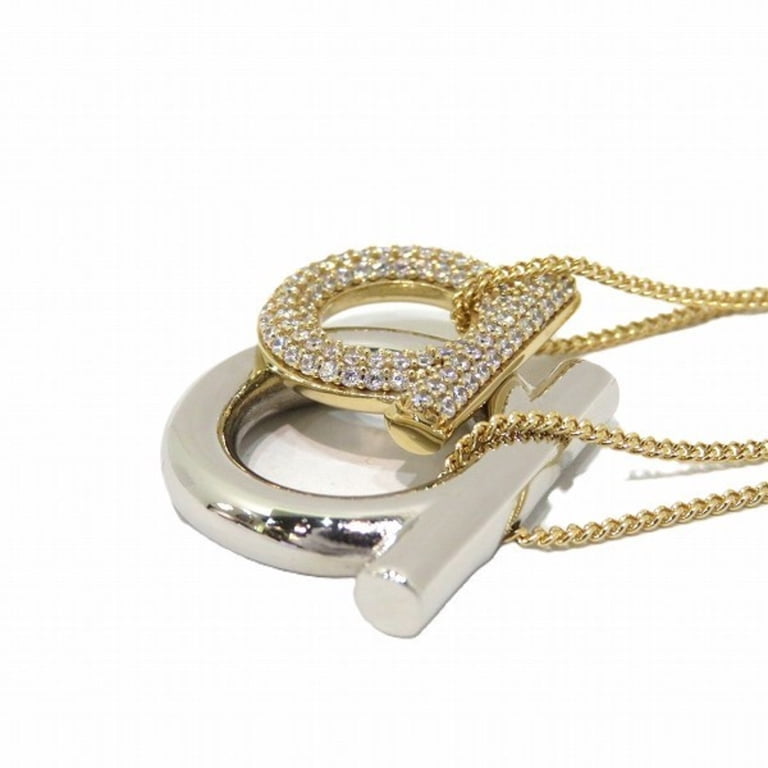 Pre-Owned Salvatore Ferragamo Ferragamo Gancini 760488 743136