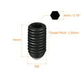 thumbnail image 2 of Uxcell Ball Point Set Screws, M8 x 16mm High Carbon Steel Metric Spring Hex Socket Grub Screw 5 Pack, 2 of 7